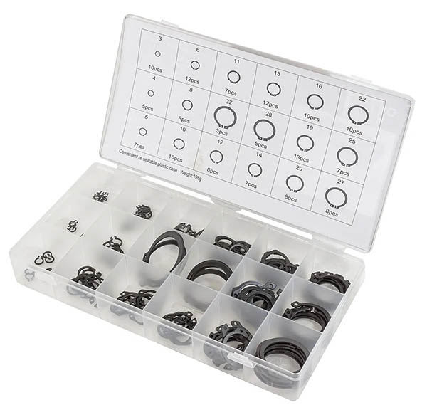 Набор стопорных колец внешних, 150 пр. STAB Premium